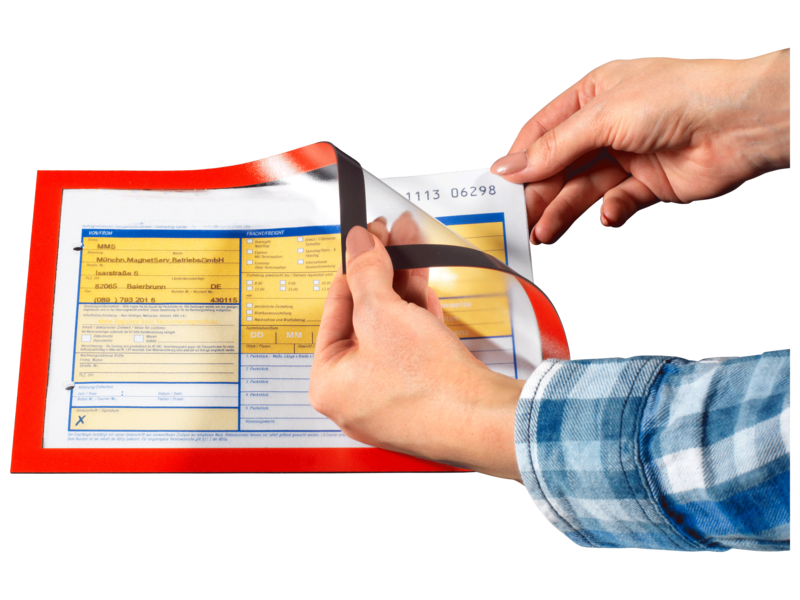 gekleurde houders voor documenten