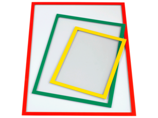 gekleurde magneetvensters